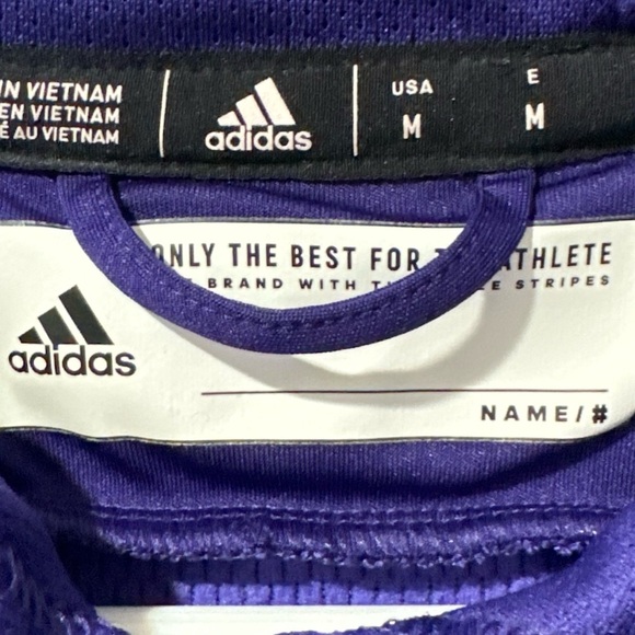 ADIDAS Women Lifting Women Hoodie Athletic Sweatshirt Sz Medium Pocketed Purple - Picture 3 of 12